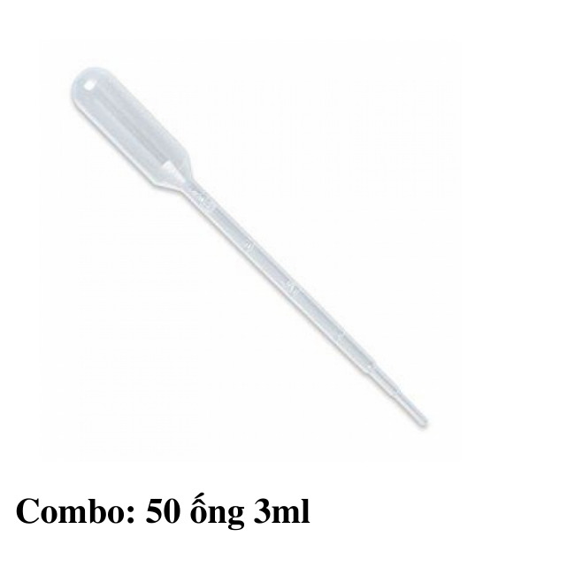 Pipet nhựa 3ml - Combo 50 pipet