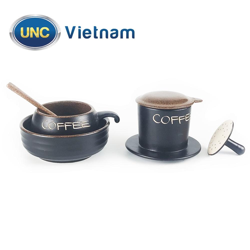 Bộ Phin Cà Phê Sứ UNC Việt Nam - Sử dụng bát giữ nhiệt, nhiều màu sắc, đủ món, pha cafe sẽ ngon hơn