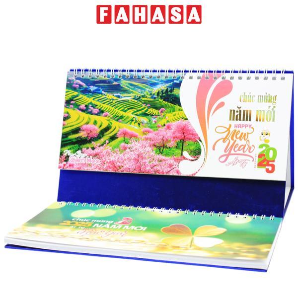 Lịch Bàn 2025 - 2 Lò Xo - Non Sông Gấm Hoa - NST87B