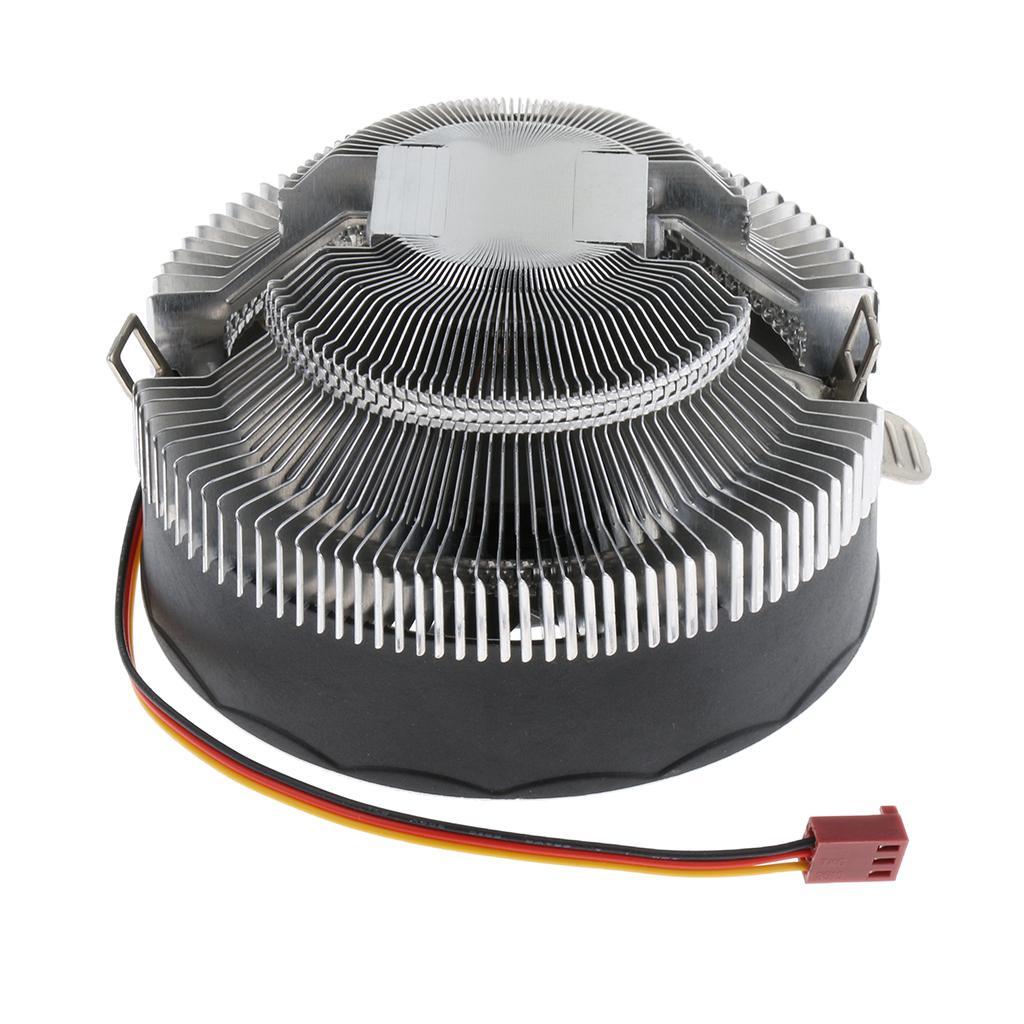 Aluminum 12V Cooled Fan 9cm Computer CPU w/ LED for Desktops