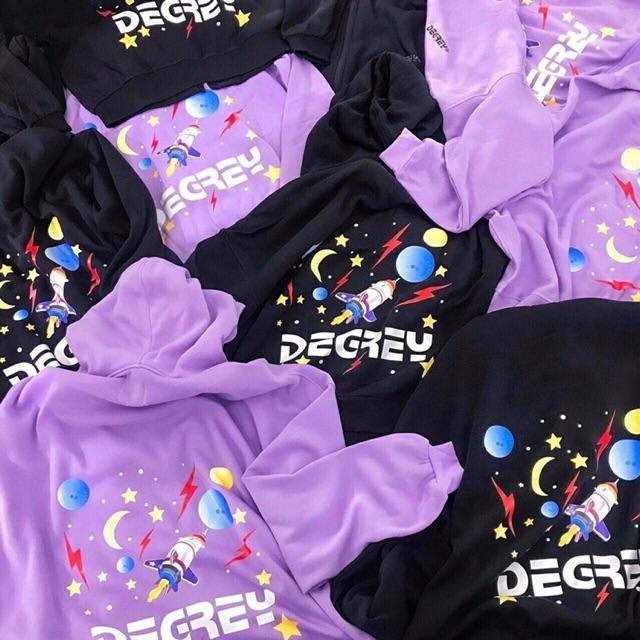 Áo hoodie nỉ ngoại nam nữ in hình hành tinh