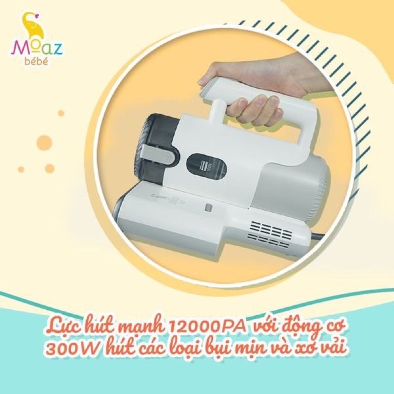 Hàng Chính hãng - Máy hút bụi cầm tay, máy hút bụi giường nệm Moaz Bébé mb-037