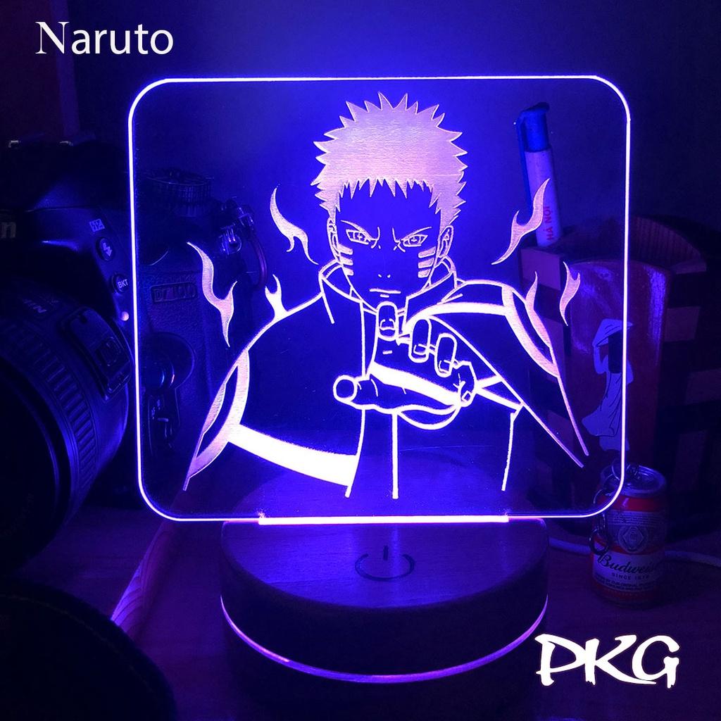 Đèn Ngủ Led 3D NARUTO nhân vật Anime phát sáng 16 màu cảm ứng có điều khiển từ xa