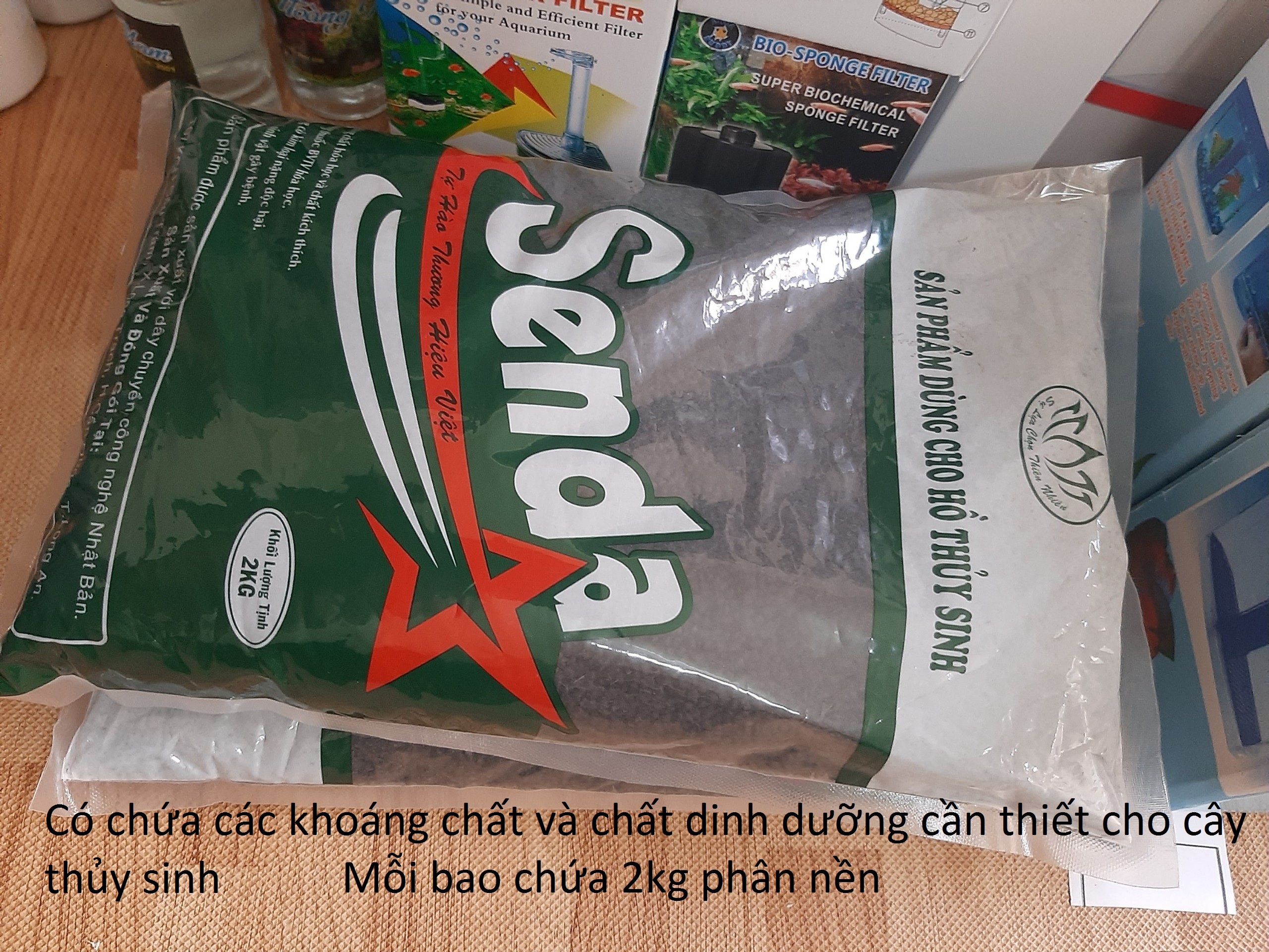 Phân nền trồng cây thủy sinh Senda cho bể cá cảnh