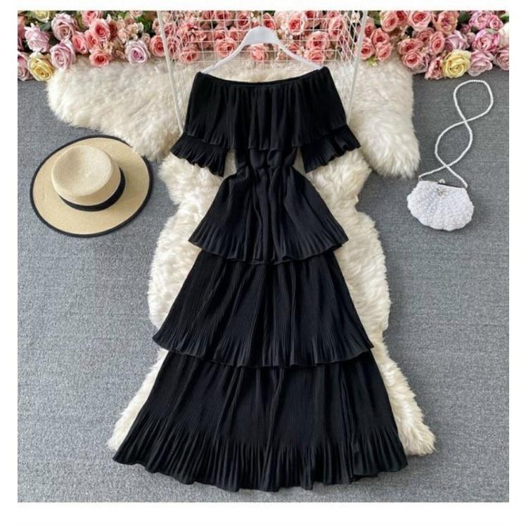 ĐẦM MAXI TẦNG TRỄ VAI