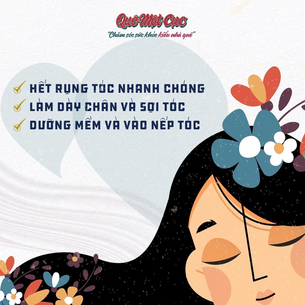 Xịt dưỡng tóc bưởi thơm ‍️Xịt bảo vệ tóc khỏi nhiệt, mềm mượt, dài khỏe, giảm rụng tóc QUÊ MỘT CỤC 100ml