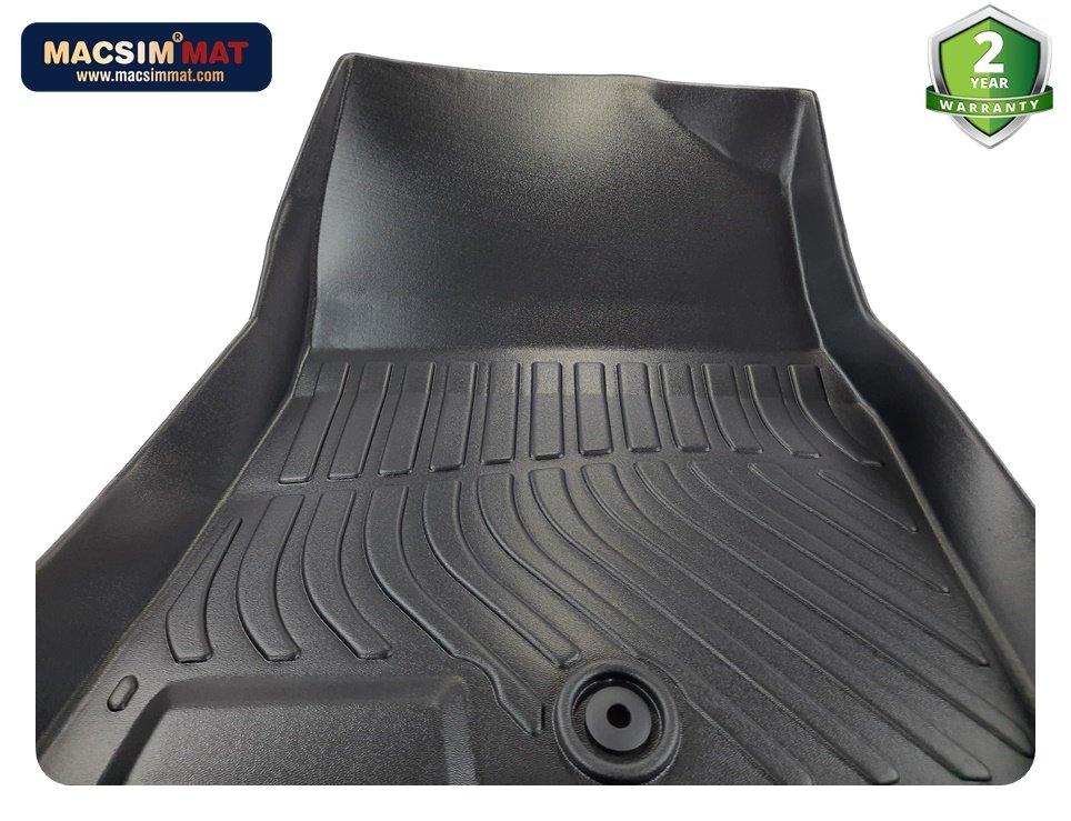 Thảm lót sàn xe ô tô Hyundai Elantra 2017- nay Nhãn hiệu Macsim chất liệu nhựa TPE cao cấp màu đen