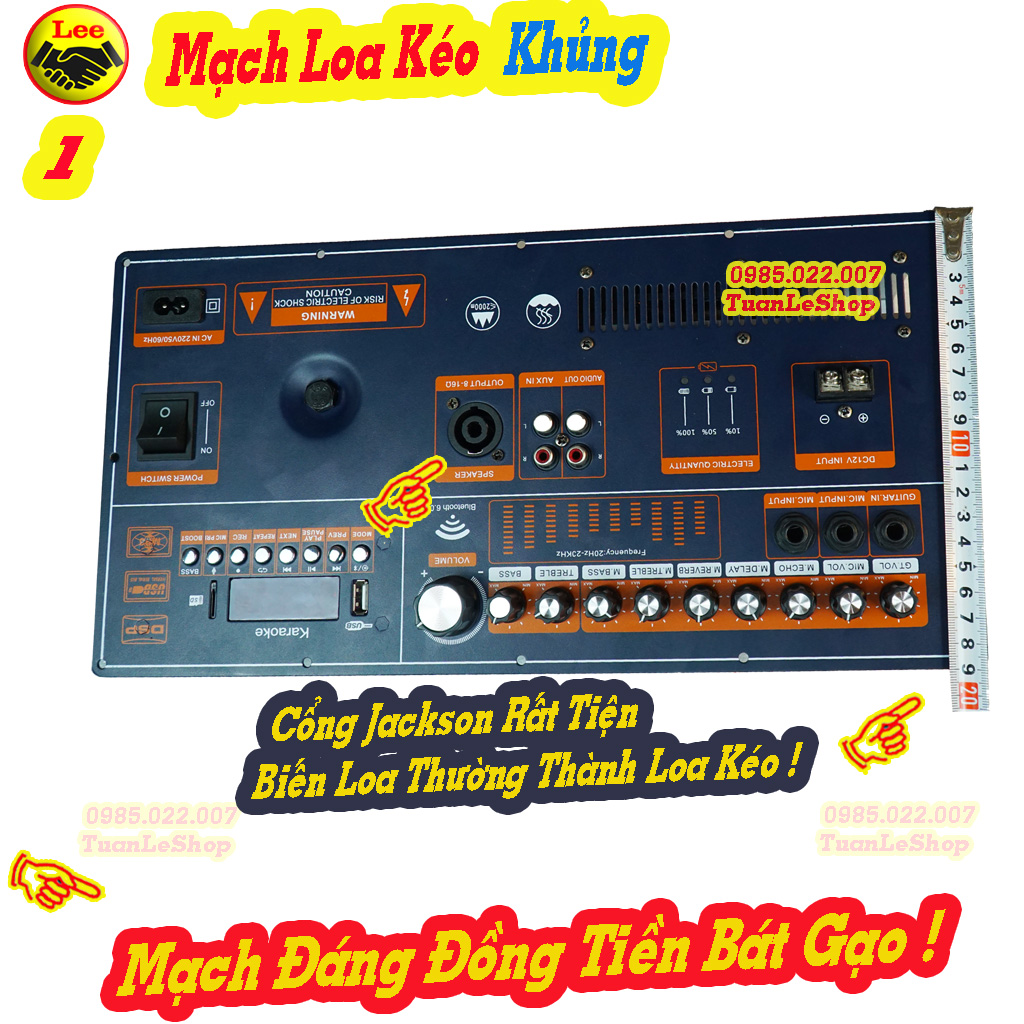 MẠCH LOA KÉO CÔNG SUẤT LỚN KÍCH THƯỚC 38x19 cm – MACH LOA KEO CONG SUAT LON - MẠCH LOA KÉO BASS 50 MAX 900W