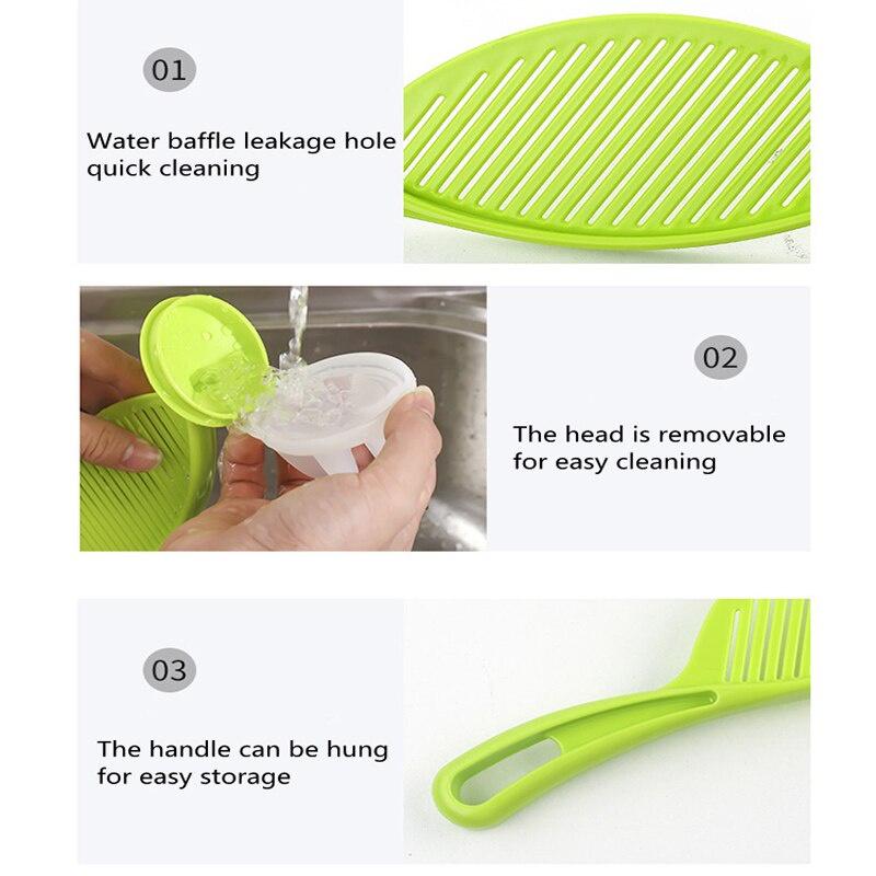 Kitchen Creative Washing Tool Multi-Function Rice Washing Spoon Washing Rice Sieve Not Hurt Hand Household Sink Food Drain Rack