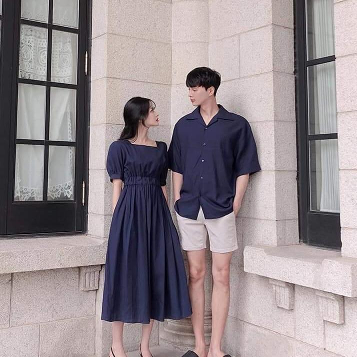 Áo đôi ️️ áo cặp đồ đôi dễ thương chụp ảnh đi biển nam nữ AV97