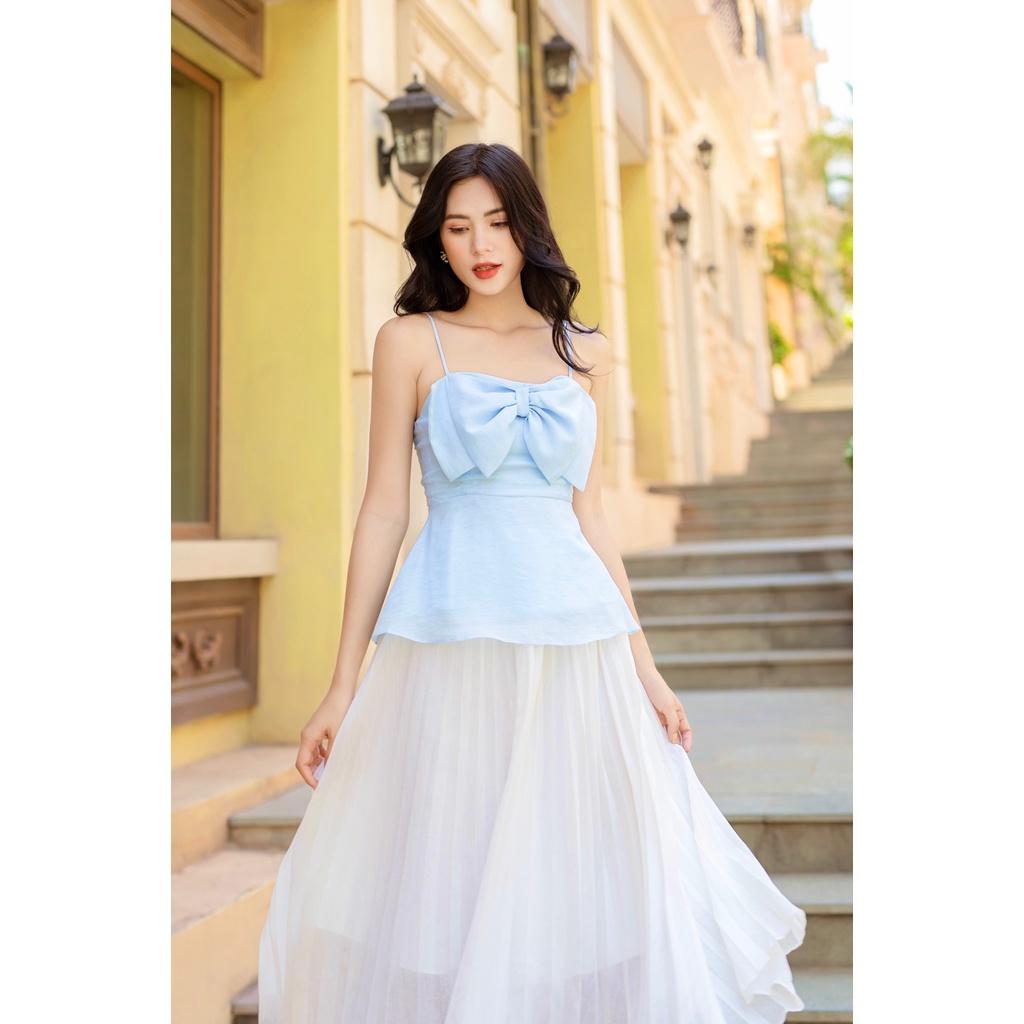 TIELA Chân váy dập ly công sở - Lona Skirt