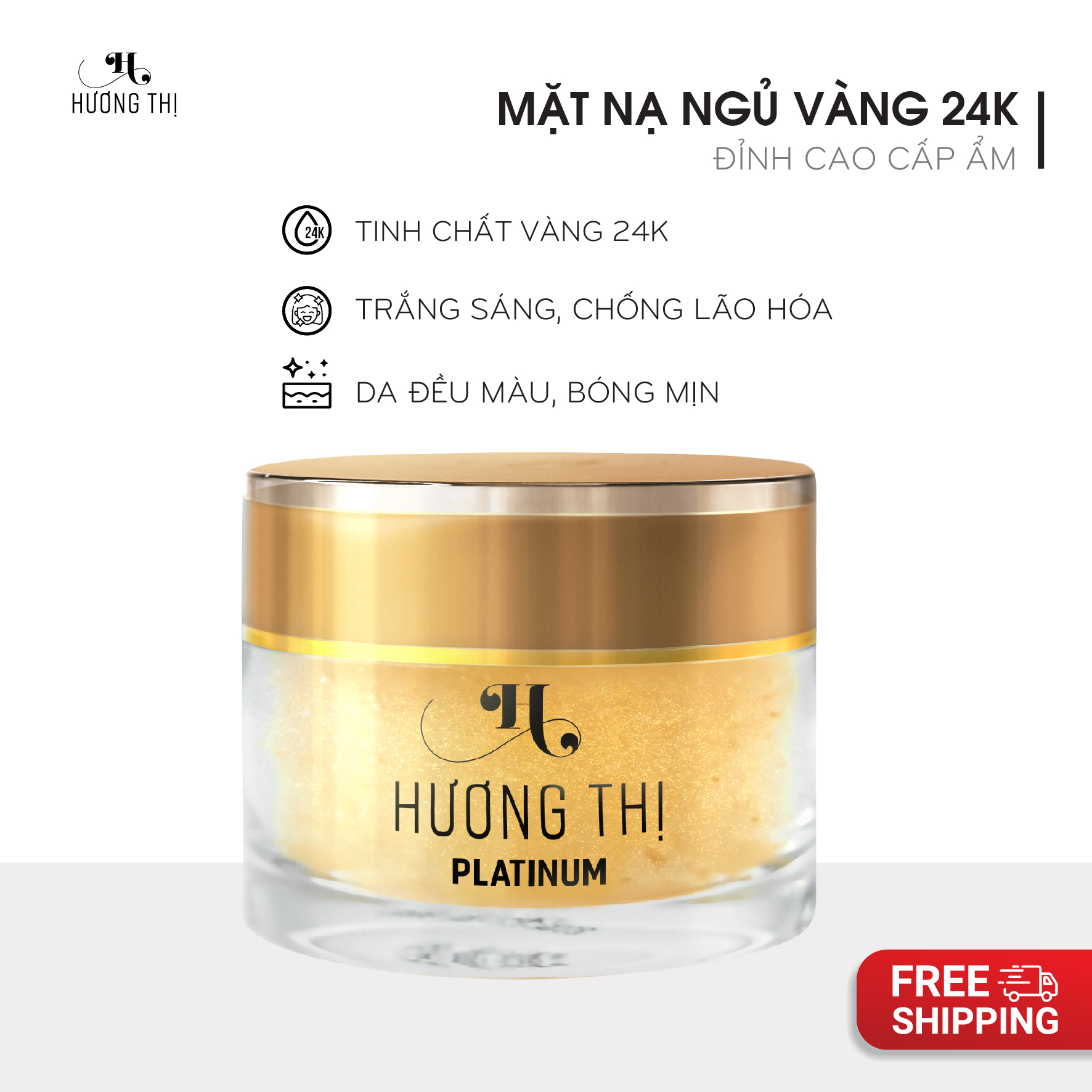Mặt Nạ Ngủ Vàng 24k Chống Lão Hóa Hương Thị 70g