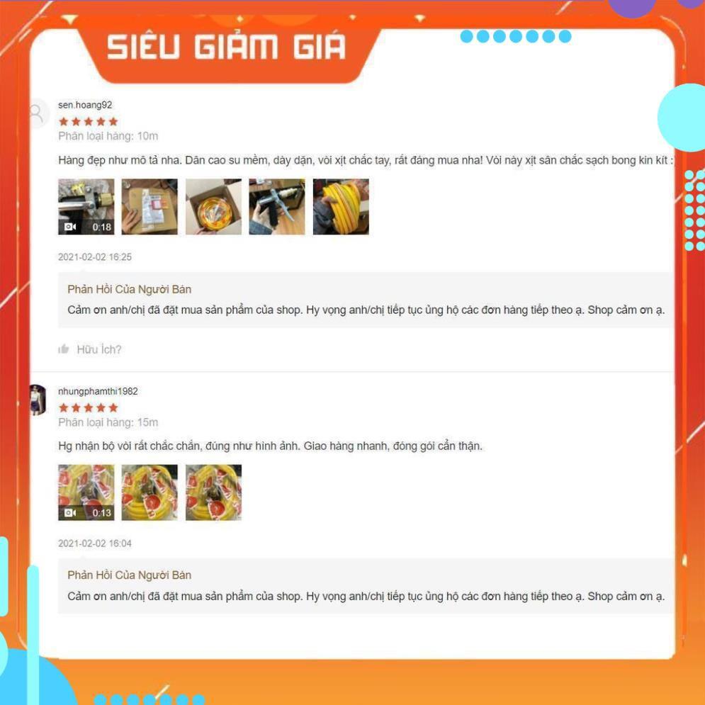 Bộ vòi xịt tăng áp 3 lần rửa xe tưới cây điều chỉnh mức nước tiết kiệm nước đa năng 206400