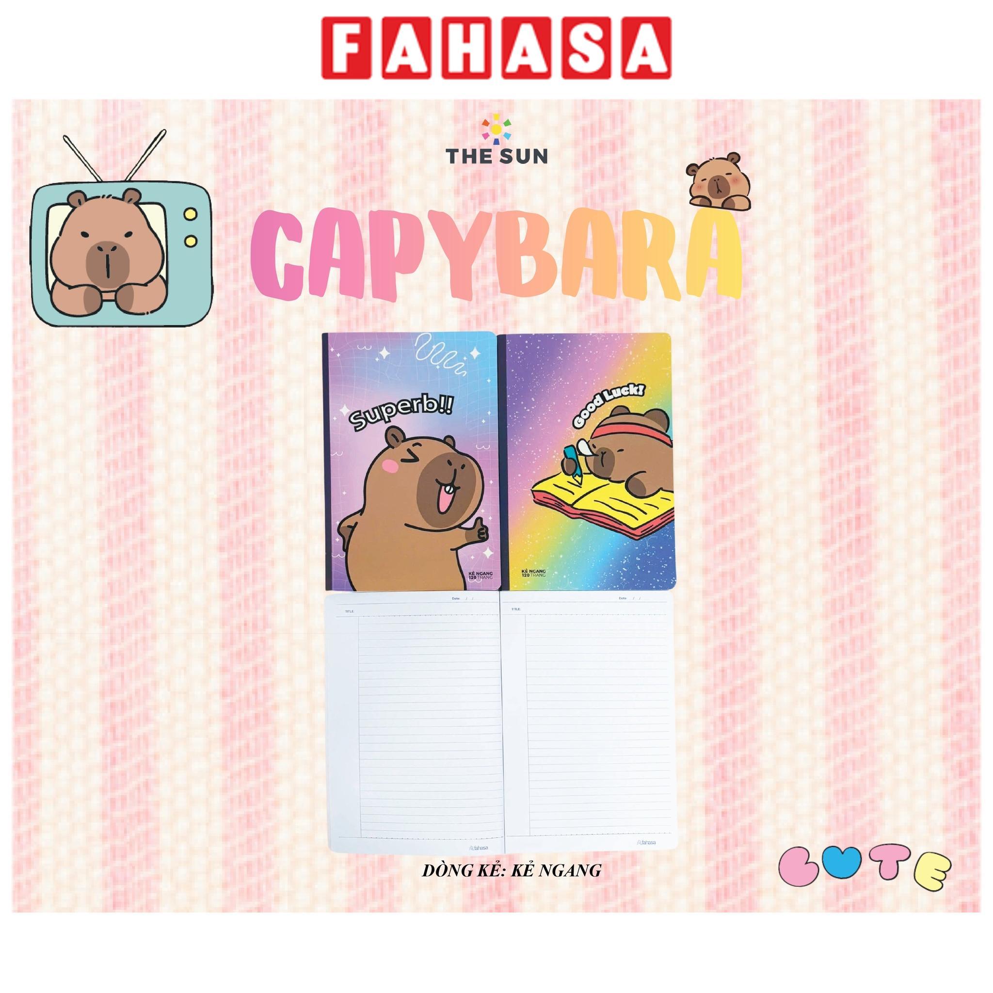Tập Sinh Viên Capybara - Kẻ Ngang - 120 Trang 100gsm - The Sun 03