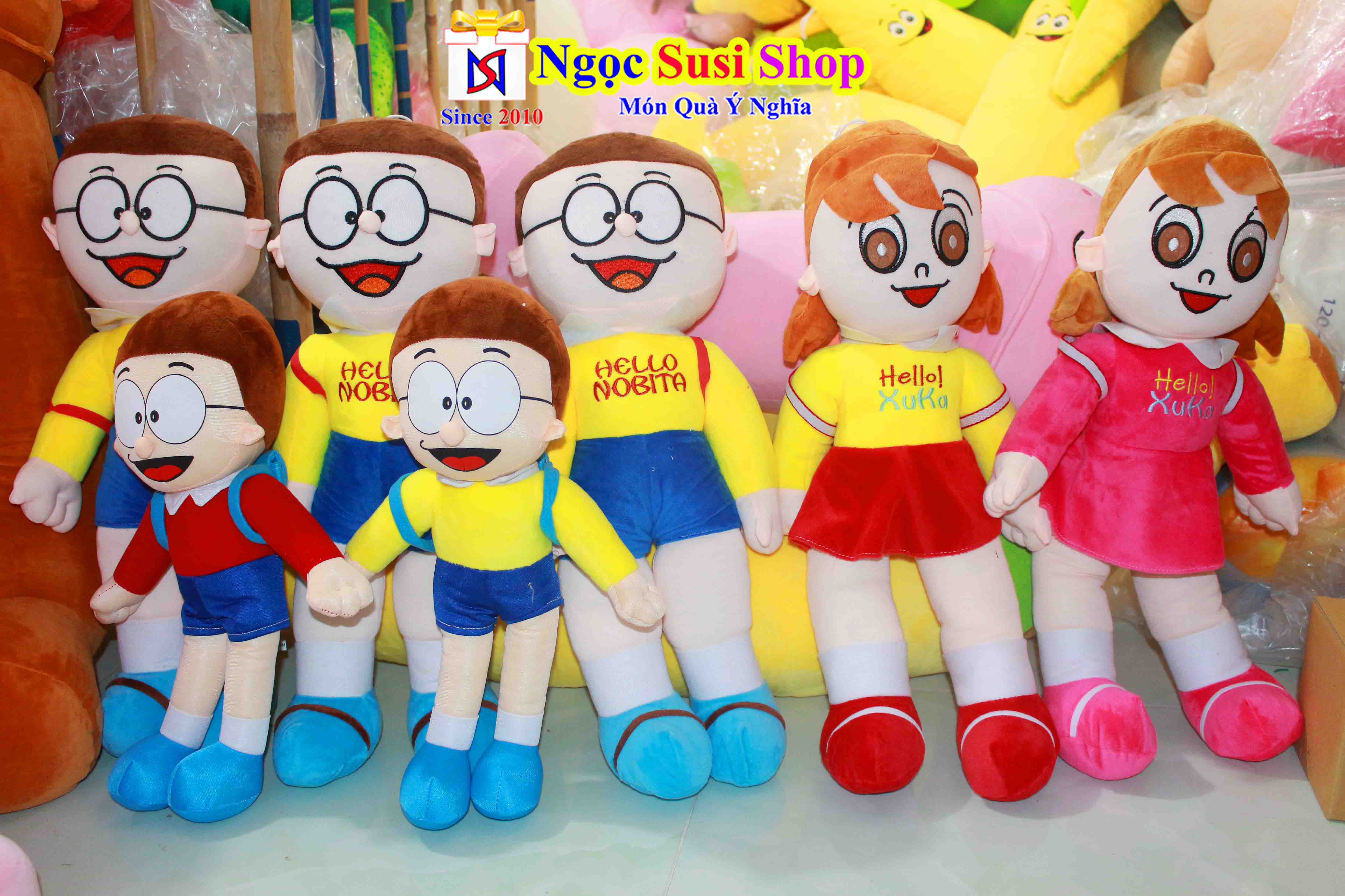 GỐI ÔM NOBITA XUKA CHO BÉ SIÊU MỀM MỊN - THÚ BÔNG CHO BÉ