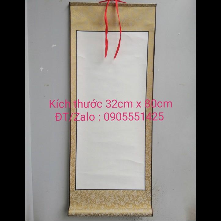 Bộ 6 biểu lụa viết thư pháp 6 mẫu. Giấy viết thư pháp. Mành tre thư pháp.Biểu bồi lụa trang trí tết.Biểu lụa thư pháp