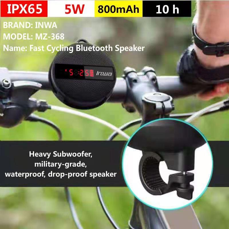 Loa Di Động Bluetooth Cho Xe Máy Xe Đạp Không Dây Loa Âm Thanh Lớn Bluetooth 5.0 Chống Nước IP65 Loa Ngoài Trời Color: LED Camouflage