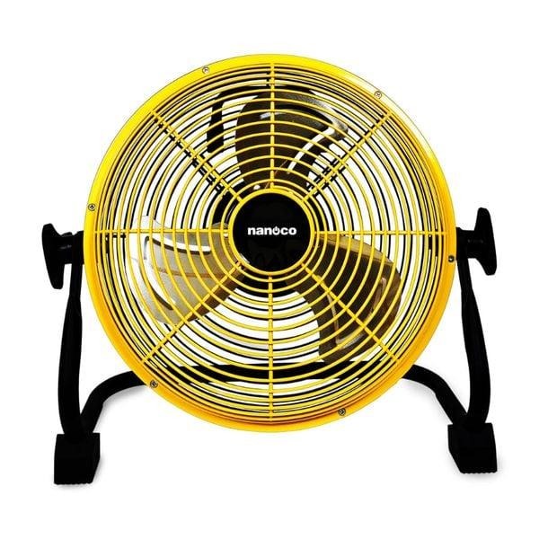 Quạt sạc sàn Nanoco, màu vàng, NRF1640L - Hàng chính hãng