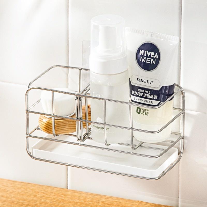 Giá Đựng Miếng Xốp Rửa Chén Đa Năng Bằng Thép Không Gỉ 304 Cho Nhà Bếp Nhà Tắm Mới