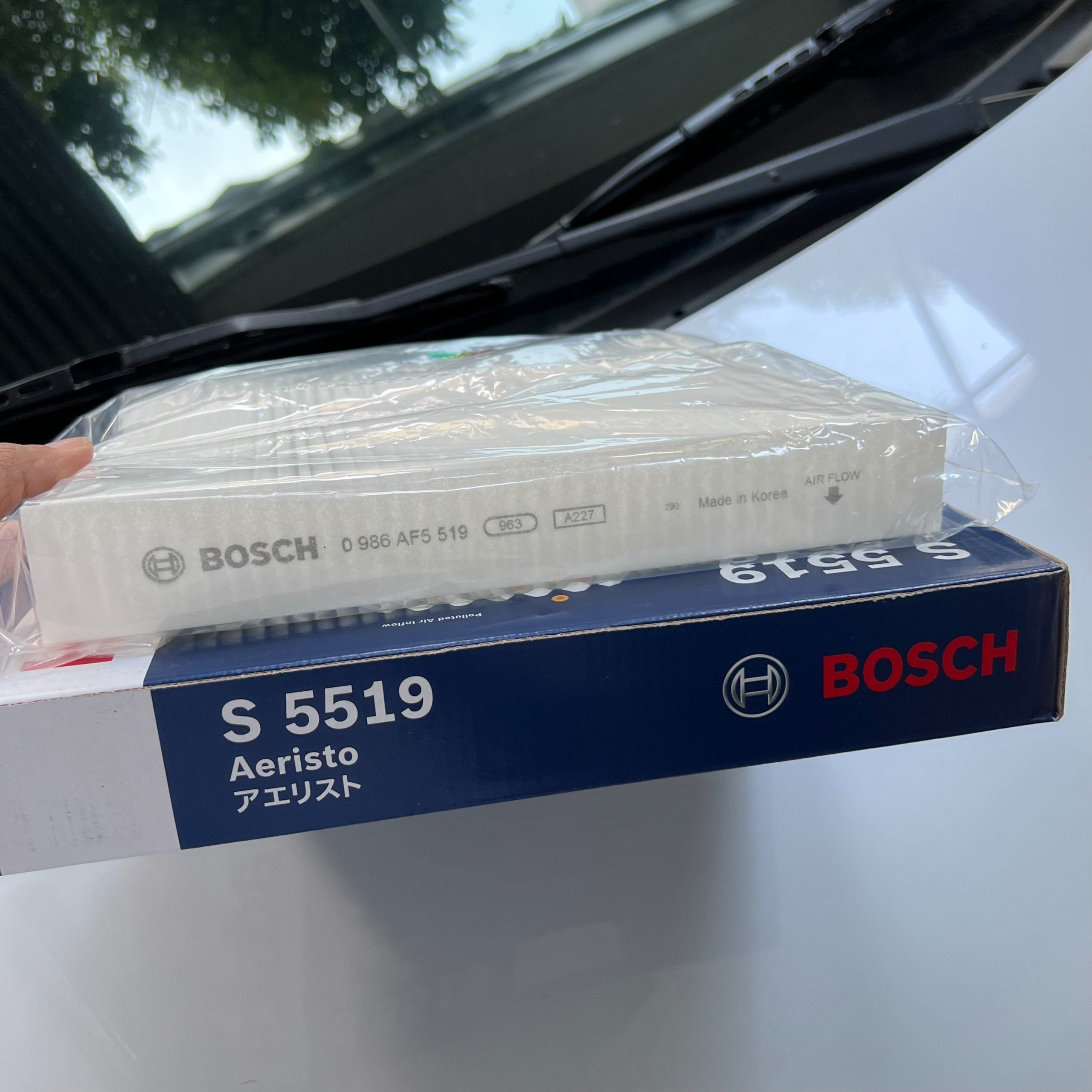 Lọc Gió Điều Hòa Tiêu Chuẩn BOSCH Aeristo S5519 Dành Cho Xe Chervolet Aveo , Colorado , Cruze