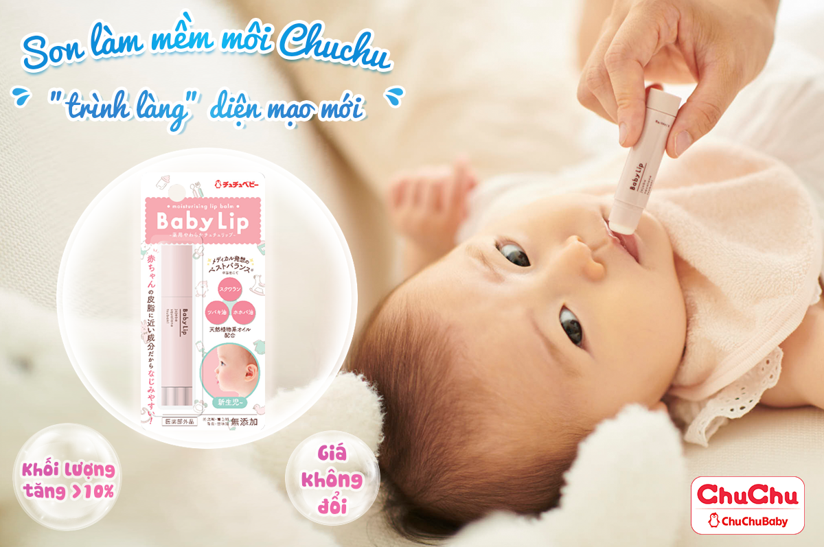 Son Làm Mềm Môi Em Bé Chuchubaby