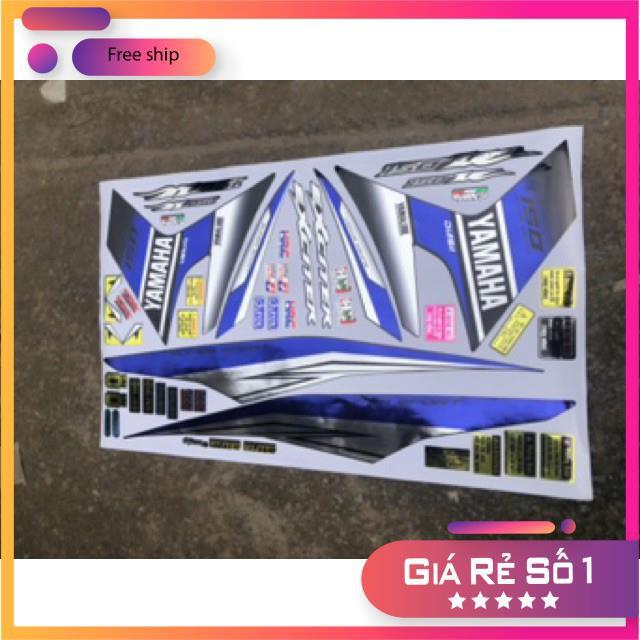 Tem rời dành cho xe ex 150 Lc chất liệu Crom