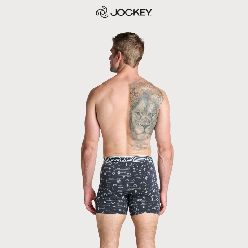 Quần lót Nam Jockey USA Cotton Modal họa tiết dáng boxer trunk - 1290