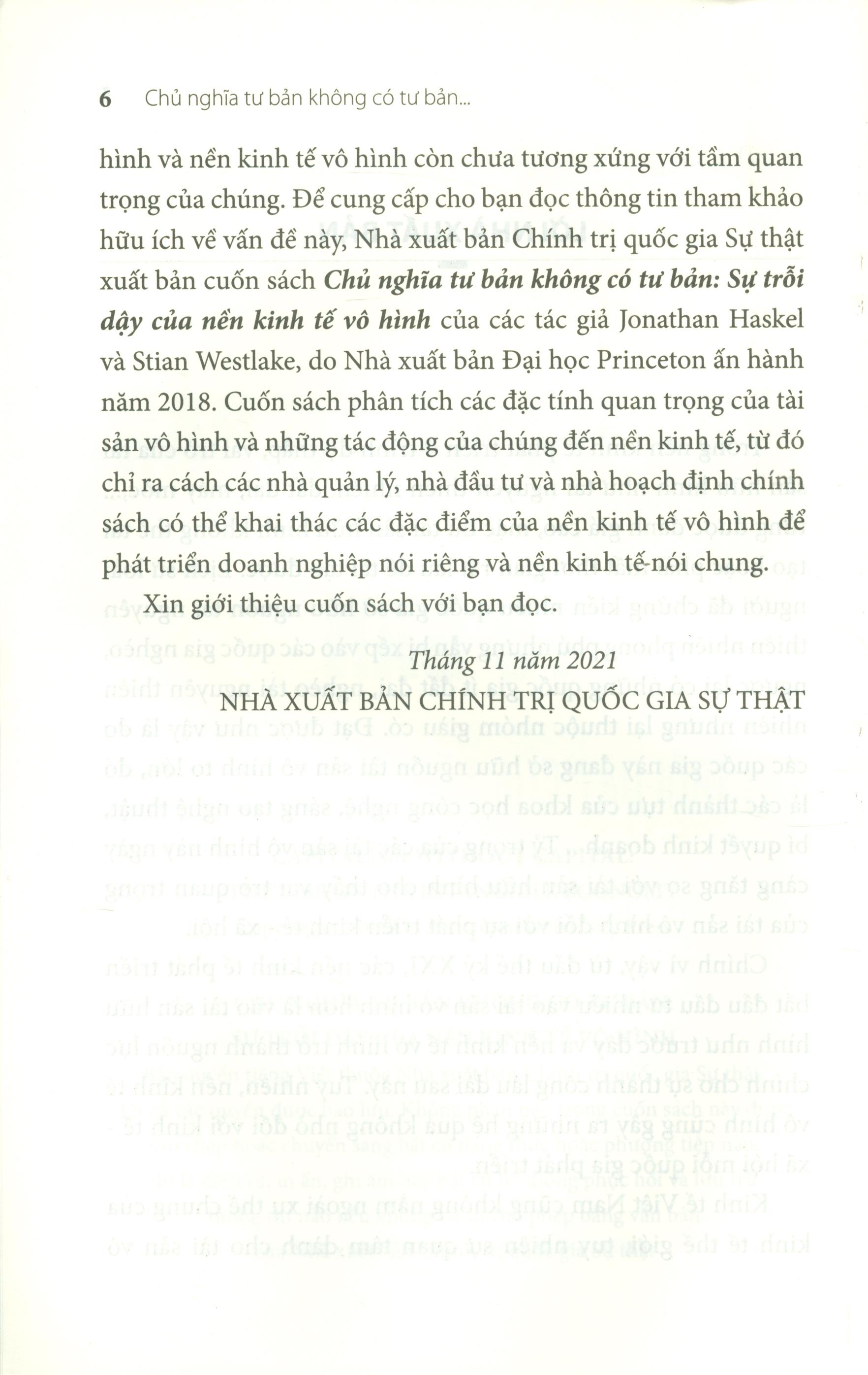 Chủ Nghĩa Tư Bản Không Có Tư Bản: Sự Trỗi Dậy Của Nền Kinh Tế Vô Hình
