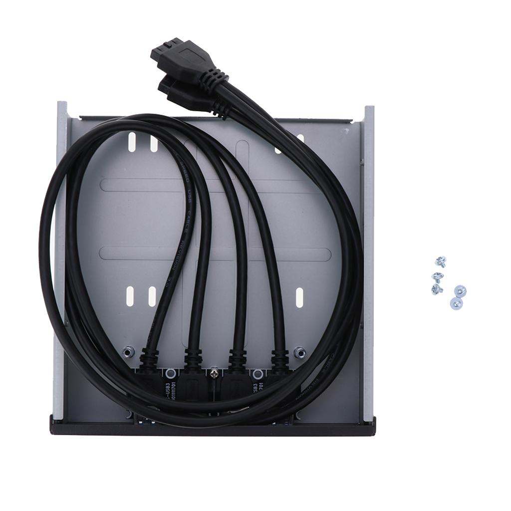 20/19 Pin Đầu Bảng Điều Khiển Phía Trước Để Âm Thanh Loại C USB 3.0 Một Hub 4 Cổng