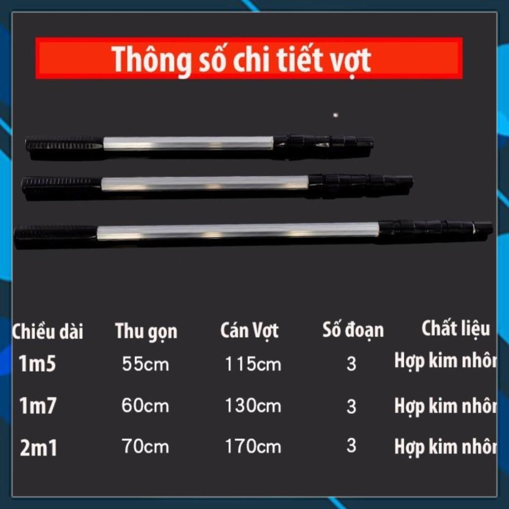 Vợt Cá Gấp Gọn Đại Lý Đồ Câu Cá Vành Tròn nhôm 1m5 - 2m1 