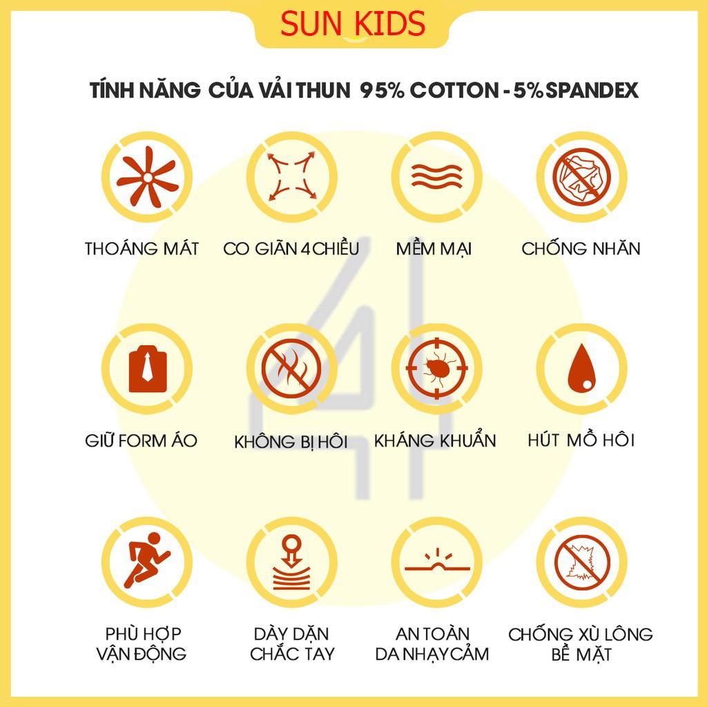 Áo in Sans cho bé nam chất vải cotton thấm hút mồ hôi rất tốt cho bé