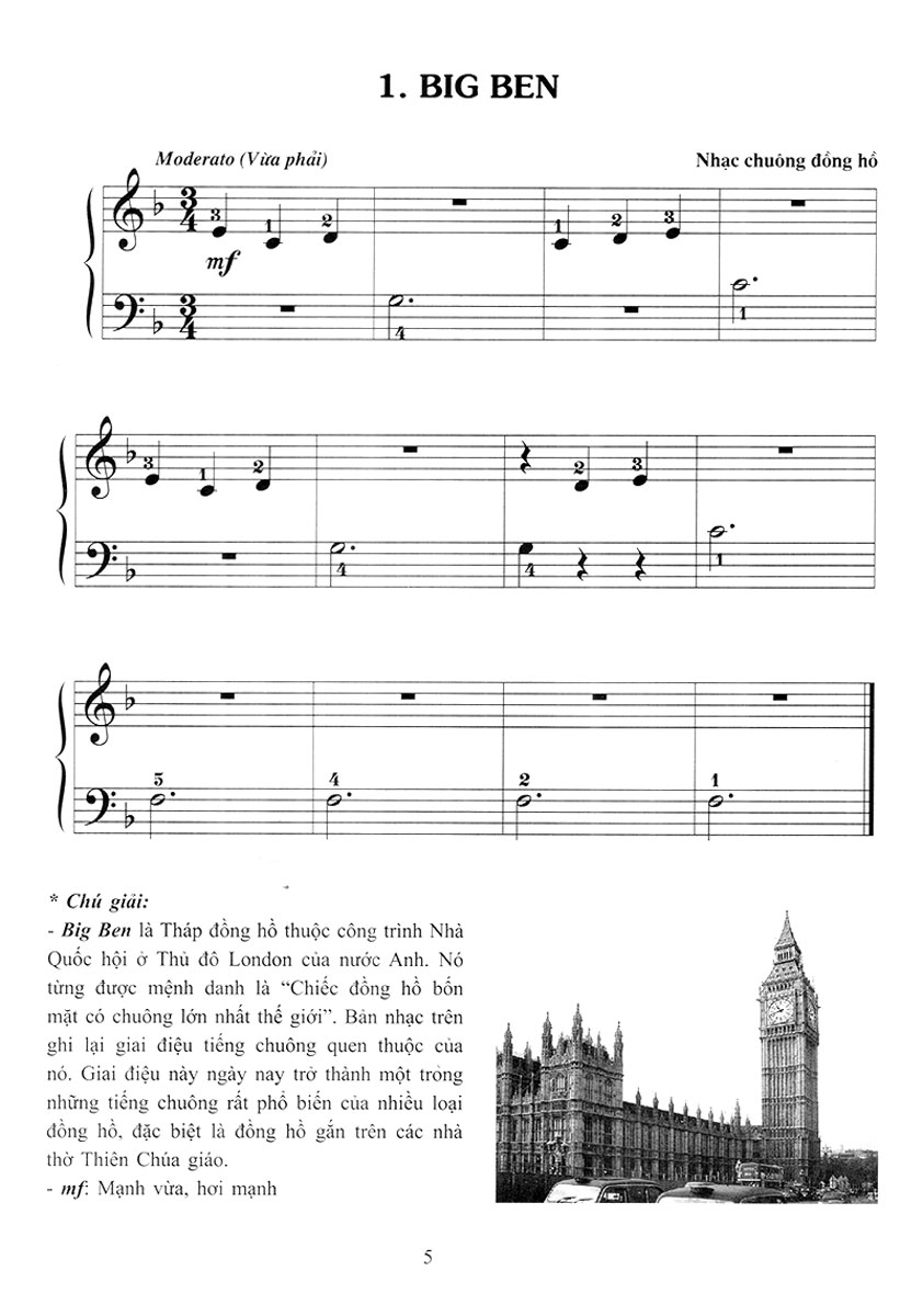 Piano Cho Thiếu Nhi - Tuyển Tập 220 Tiểu Phẩm Nổi Tiếng - Phần 1