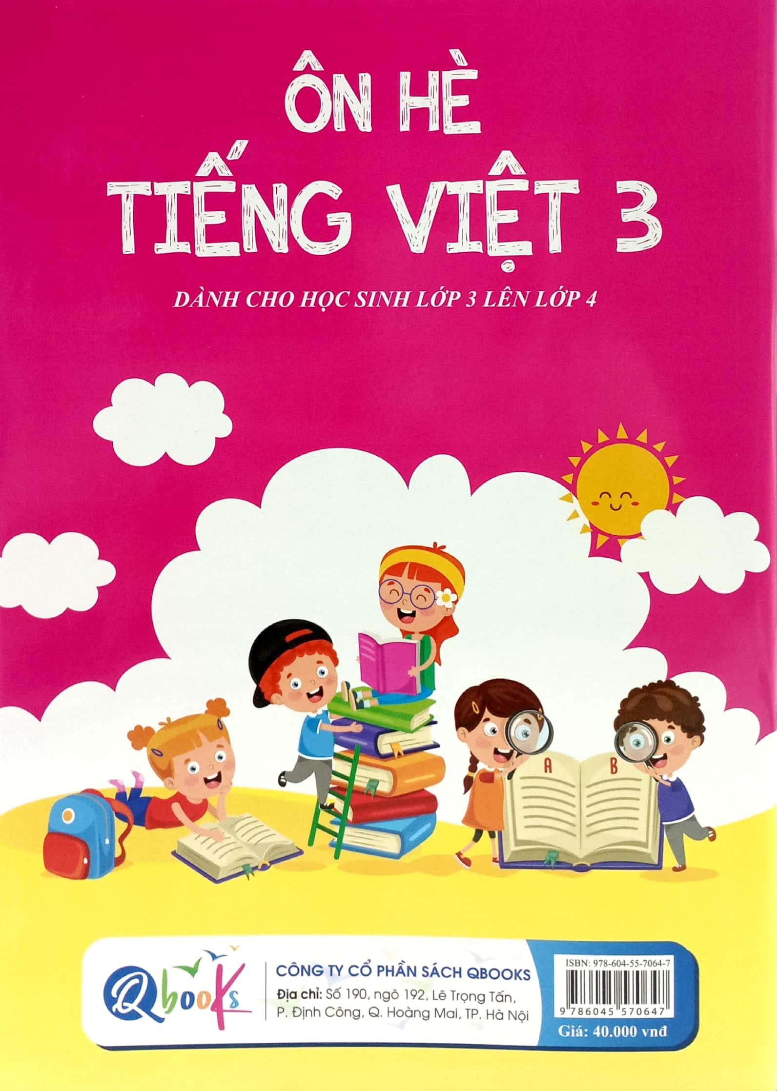 Ôn Hè Tiếng Việt 3 - Dành Cho Học Sinh Lớp 3 Lên Lớp 4