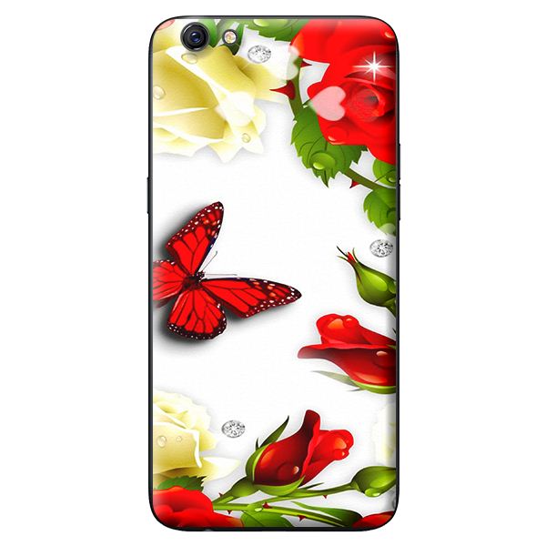 Ốp lưng cho Oppo Neo 9S BƯỚM ĐỎ 1 - Hàng chính hãng