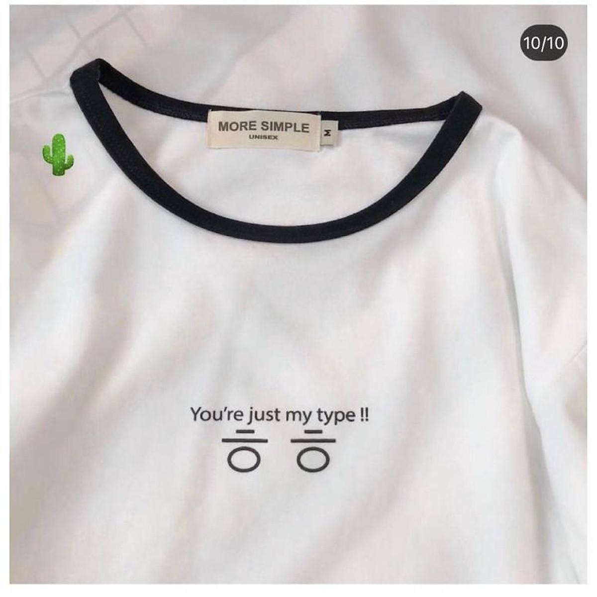 Áo croptop viền thêu chữ hàn alohaboutique