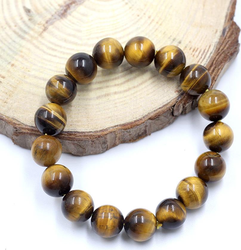 Vòng Tay Đá Mắt Hổ Vàng 10MM