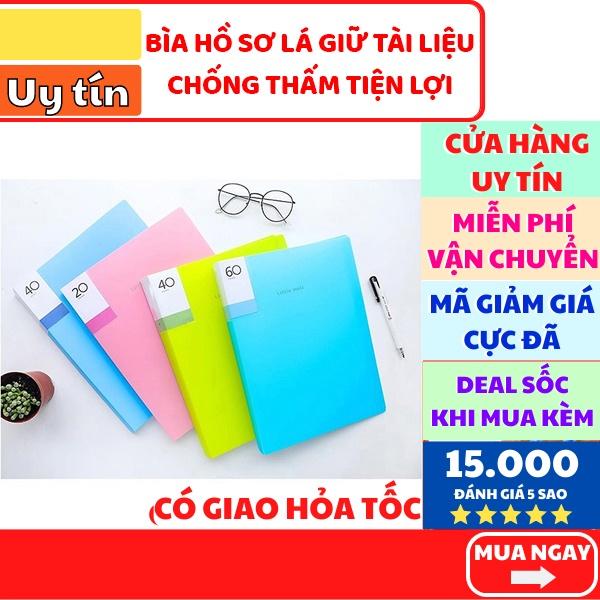 Bìa hồ sơ lá đựng tài liệu khổ a4 giá rẻ tiện lợi cho học sinh và văn phòng