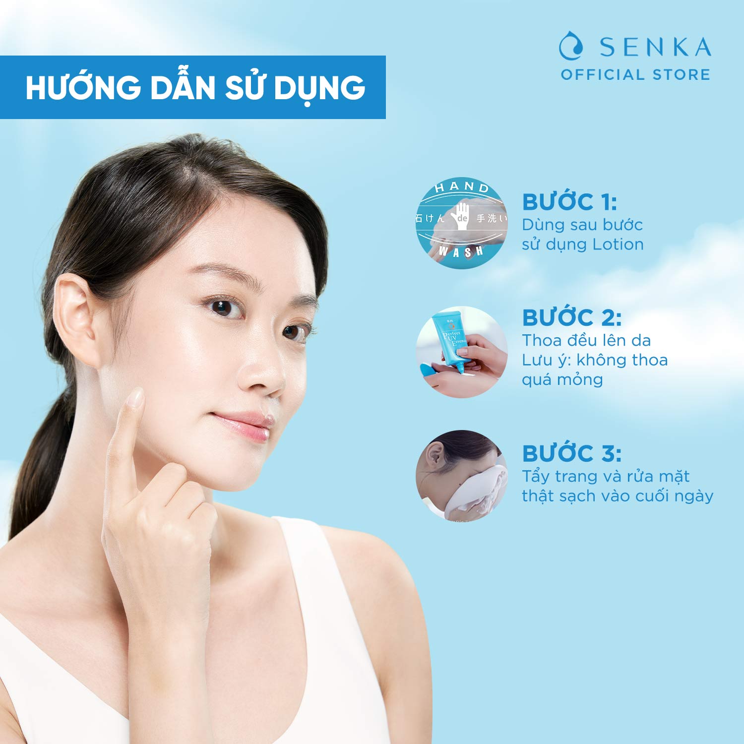 Kem chống nắng dạng tinh chất Senka Perfect UV Essence 50g