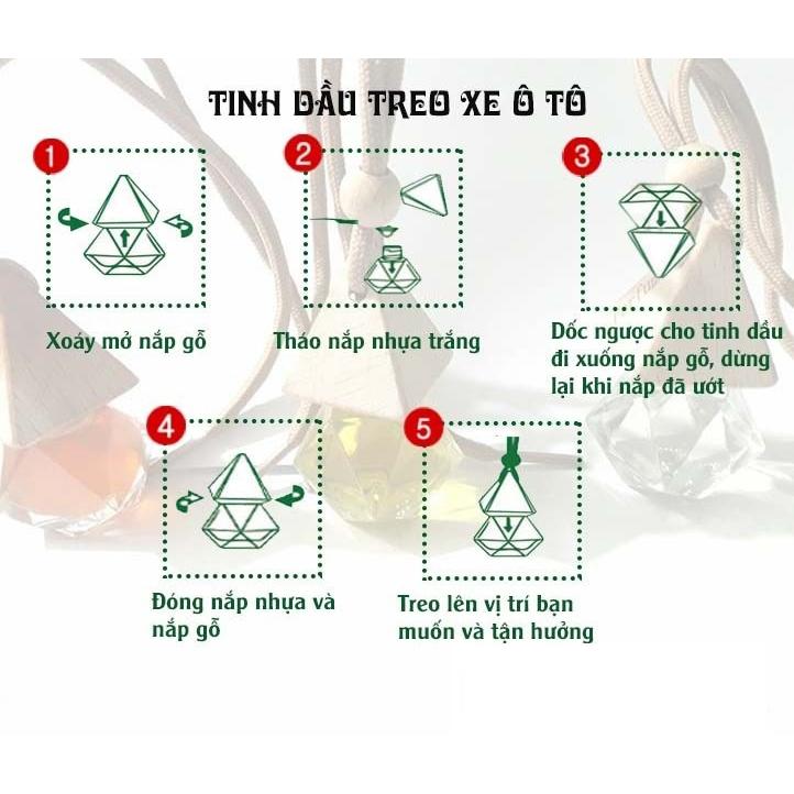 Bộ khuếch tán tinh dầu sả chanh 50ml gắn máy lạnh, quạt, ô tô và phòng tắm