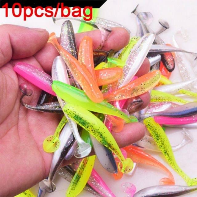 Combo 5 Con Mồi Lure Câu Cá Giả Mềm