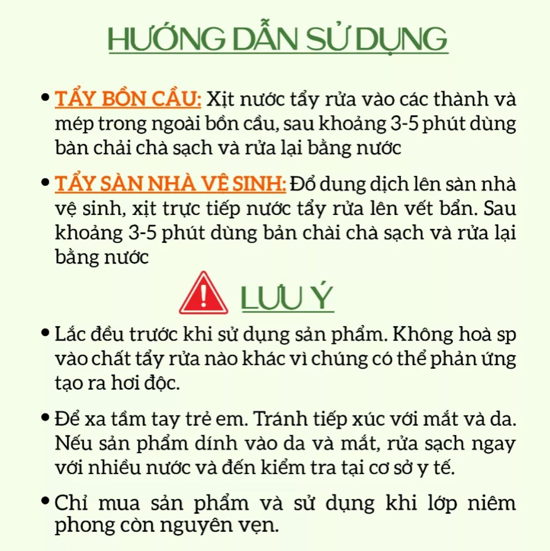 Nước tẩy rửa bồn cầu cao cấp Ecocare tinh dầu Bạc Hà & Cam 1L - Tẩy sạch vết ố vàng, diệt vi khuẩn, khử mùi