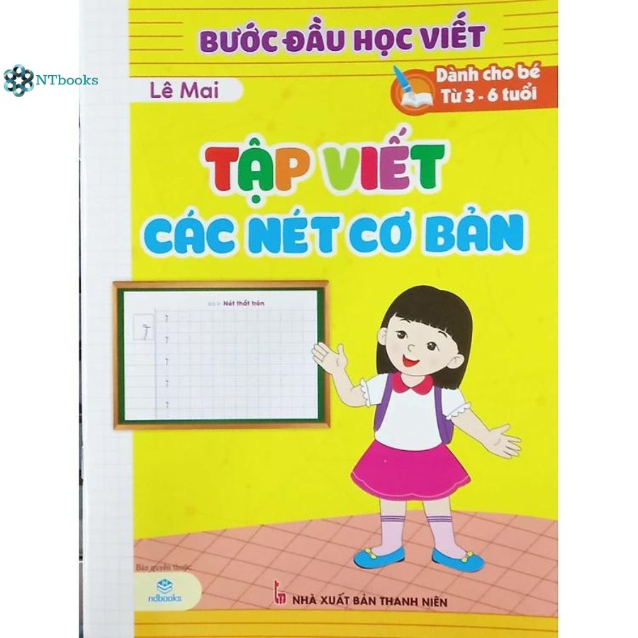 Sách Bước đầu học viết - tập viết các nét cơ bản