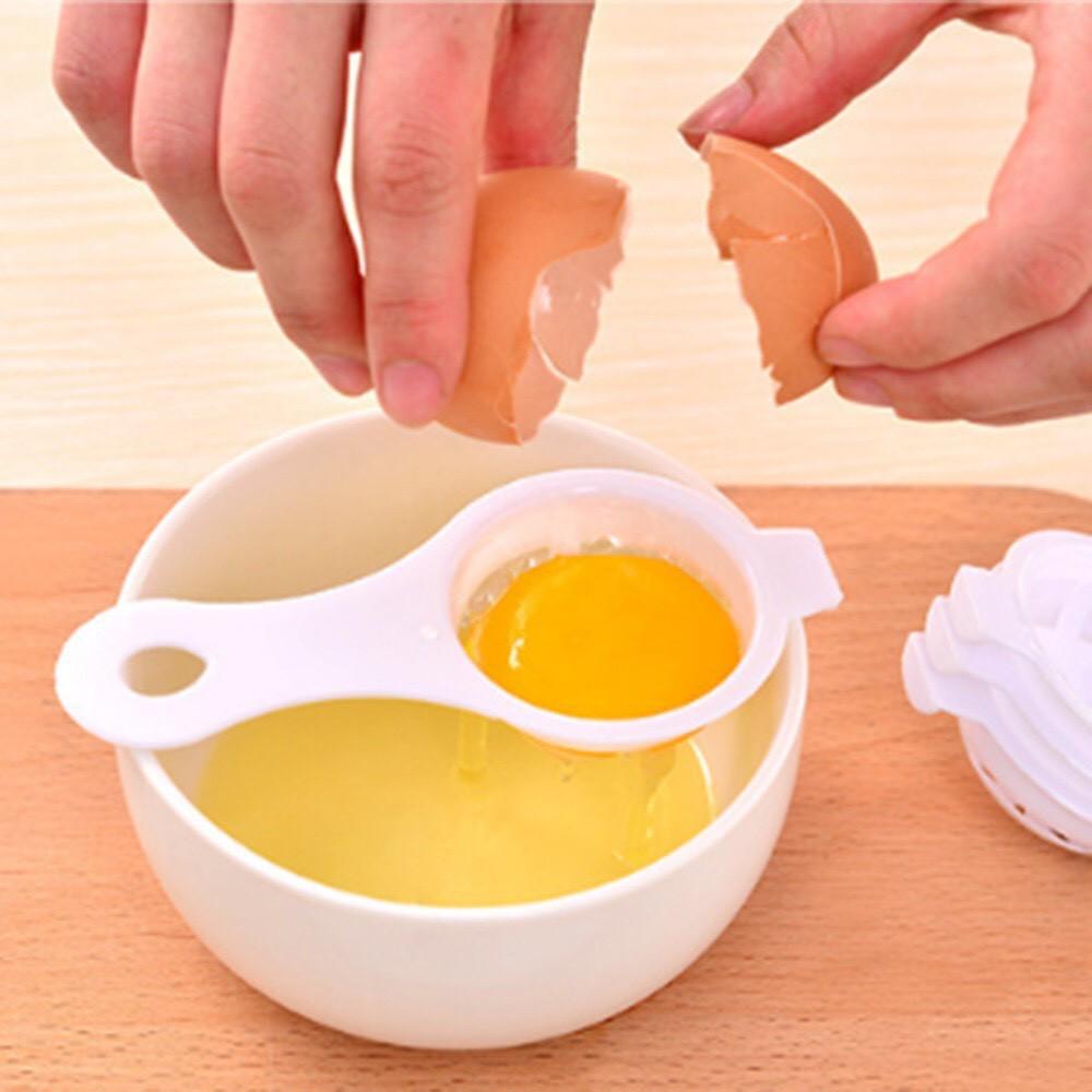 Muỗng tách lòng trắng trứng bằng nhựa, an toàn, tiện dụng