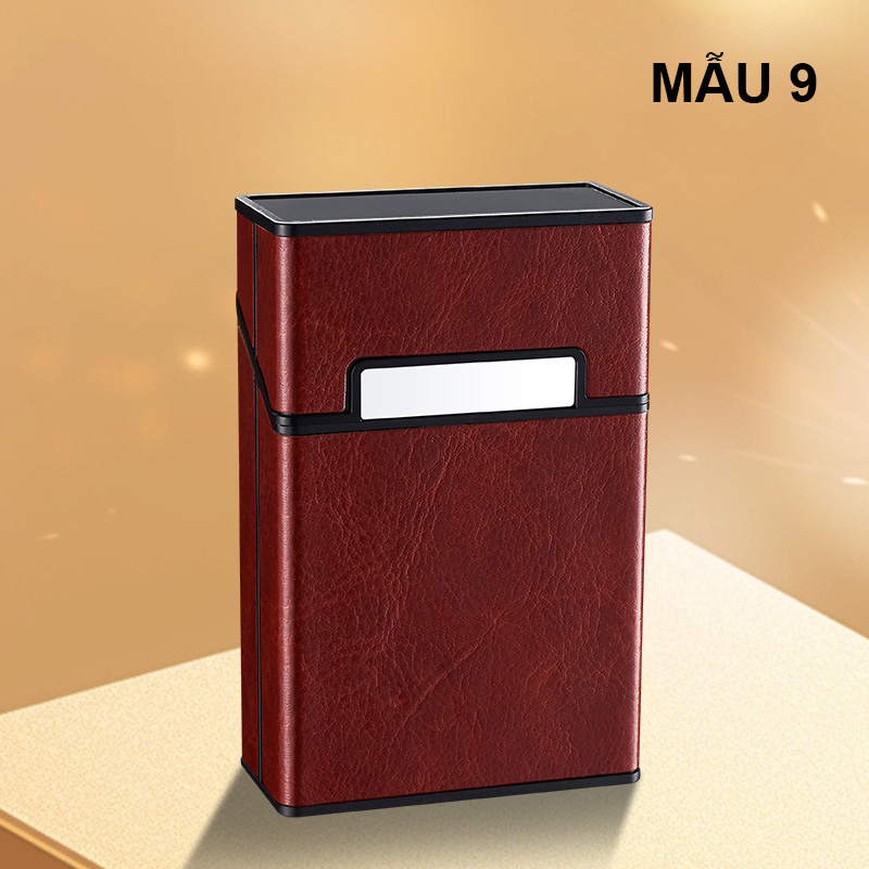 Hộp Đựng Thuốc 20 Điếu Lớn Ngắn Bọc Da