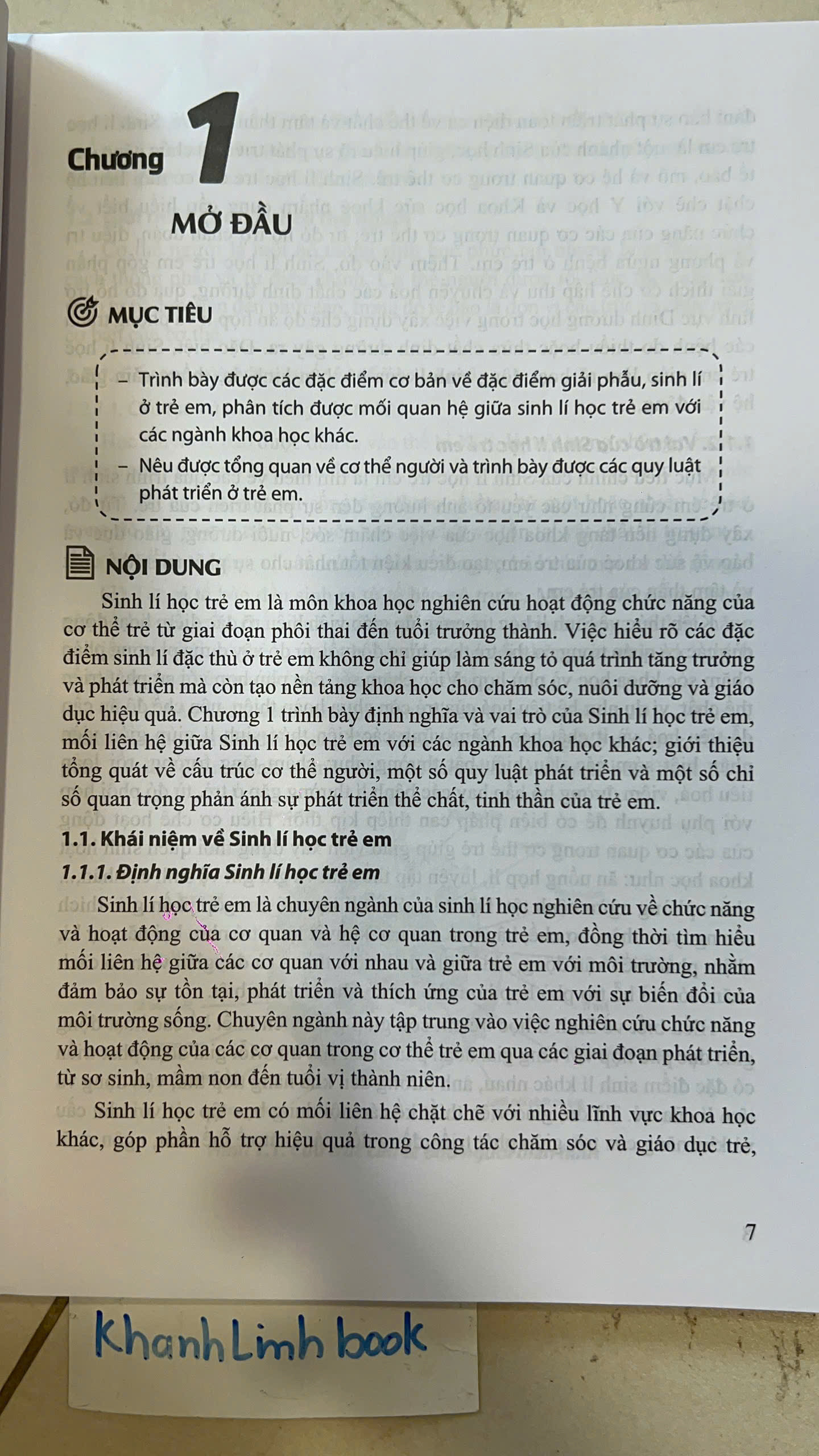 Sách - Giáo Trình Sinh Lí Học Trẻ Em