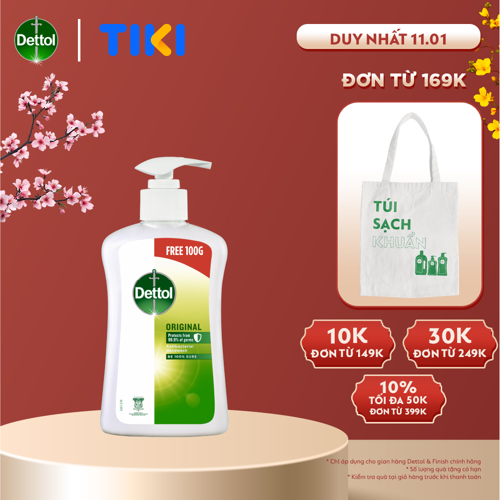 Nước rửa tay diệt khuẩn Dettol - Chai 500g