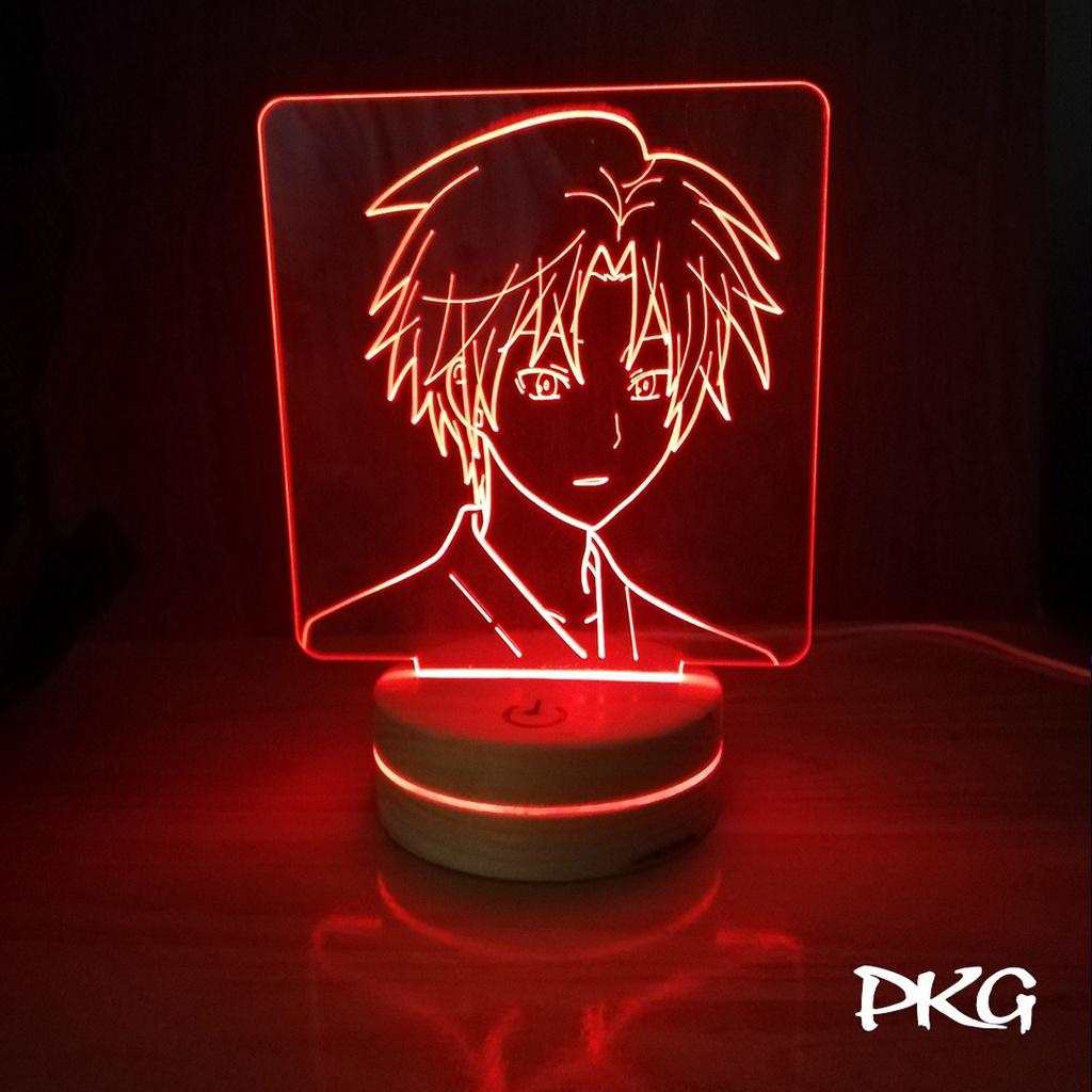 Đèn Ngủ Led 3D nhân vật Anime Hotarubi No Mori E nháy sáng 16 màu có cảm ứng có điều khiển từ xa