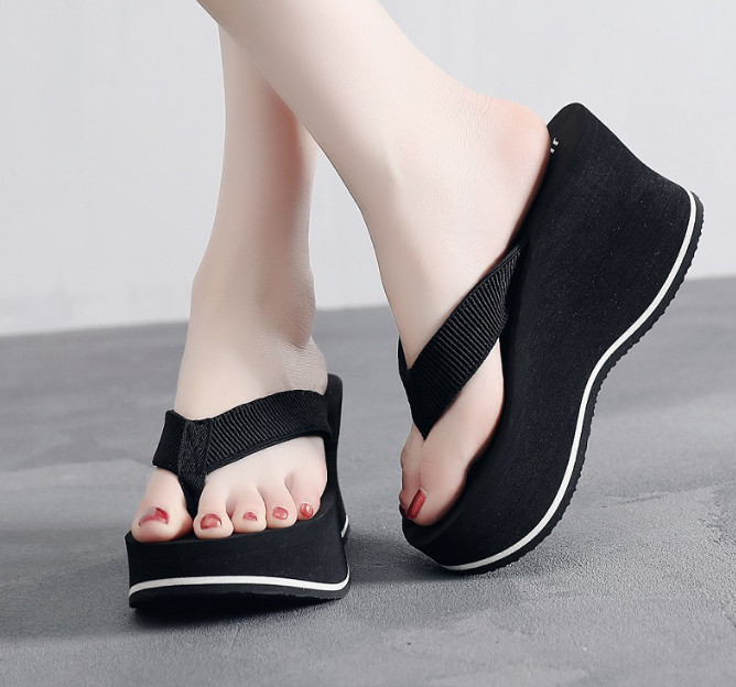 Dép đế xuồng gợn sóng quai dù 10f