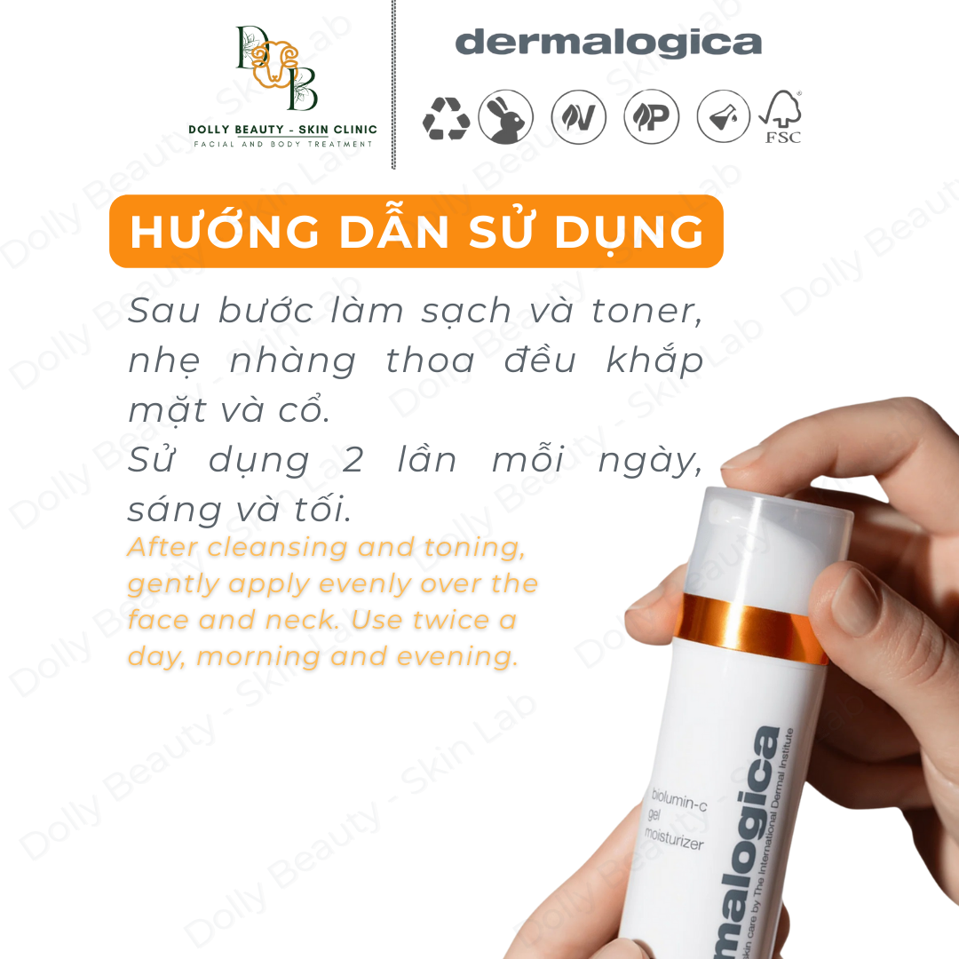 Kem dưỡng C trắng da BIOLUMIN-C GEL MOISTURIZER của Dermalogica