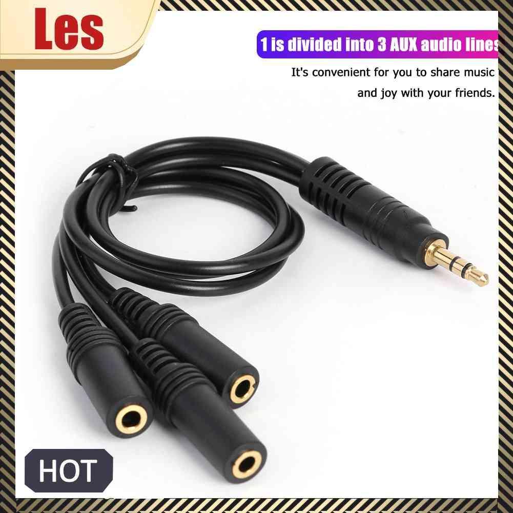 Dây Cáp Âm Thanh Chia 3 Cổng 3.5mm Thành 3 Cực